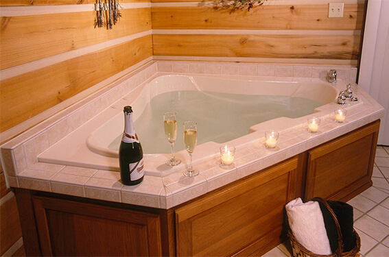 BathTub of Cabins & Candlelight in Indiana